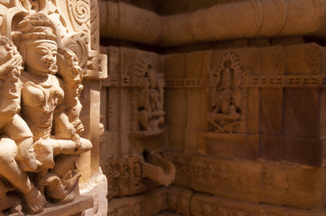 Statue it jain temple, Jaisalmer, India