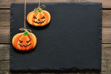 Halloween homemade gingerbread cookies