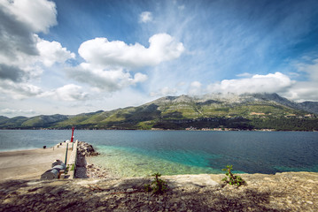 View at Peljesac peninsula
