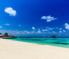 Plakat beach in Maldives