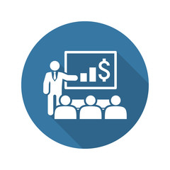 Presentation Icon. Business Concept. Flat Design.