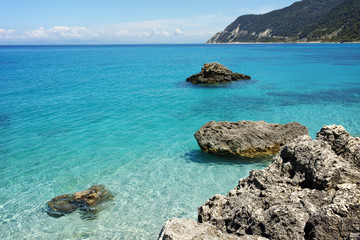 Clean water of Agios Nikitas Beach, Lefkada, Ionian Islands, Greece