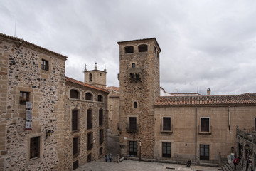 Fototapeta premium Paseo por las calles de la ciudad Medieval de Cáceres, Extremadura