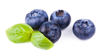 Blaubeeren Heidelbeeren Beeren Obst Früchte isoliert