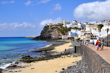 View on the Morro Jable. Jandia. Fuerteventura - obrazy, fototapety, plakaty