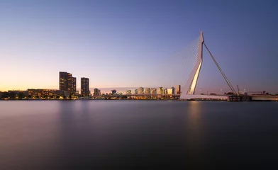 Stickers pour porte Pont Érasme Pont Érasme de Rotterdam