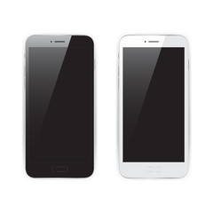 Black & White Phones Vector