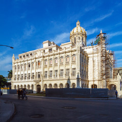 Fototapeta na wymiar Revolution museum, former President palace, Havana, Cuba