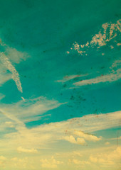 Fototapeta na wymiar The blue sky with clouds, background