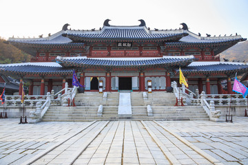 Korean style castle in South Korea.