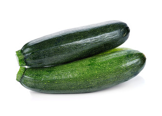 Fresh zucchini isolated on white.
