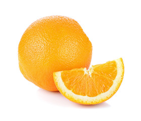 Orange fruit isolated on white background