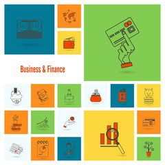 Business and Finance Icon Set