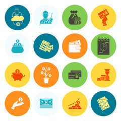 Fototapeta premium Business and Finance Icon Set