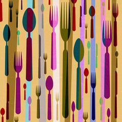 utensils graphic design background