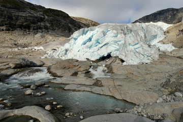 Glacier Nigardsbreen, Norway. Amazing ice structure