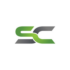 SC company linked letter logo green