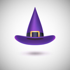 Fototapeta premium Purple witch hat for Halloween.