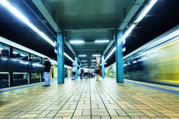 Wall murals Train station Sydney subway platform