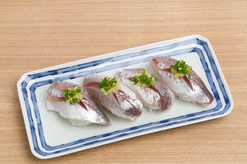 アジのにぎり寿し