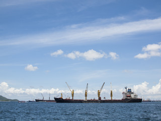 Large ship in the sea