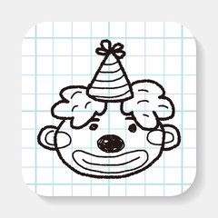 doodle clown