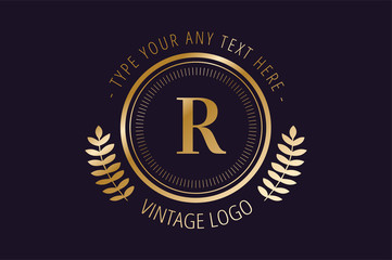 Royal logo vector template hotel