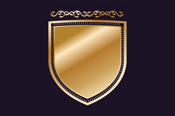 Vintage old style shield icon