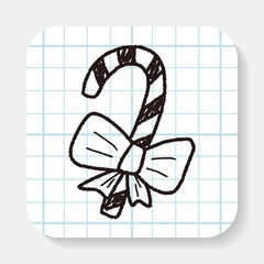 candy cane doodle