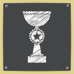 Vector flat trophy 