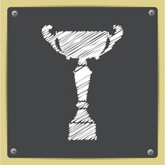 Vector flat trophy 