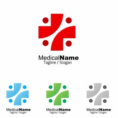 Medical Medicine Medic Hospital logo icon vector 
