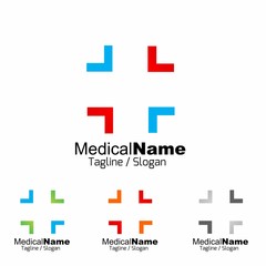 Medical Medicine Medic Hospital logo icon vector 