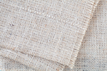 Close - up burlap texture and  background