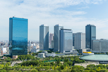 Fototapeta premium Modern building in Osaka