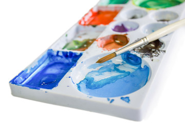 palette of water color