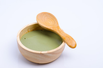 Green tea pudding