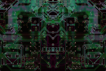 Fototapeta premium Microelectronics computer chip background