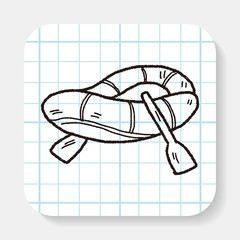 rafting doodle