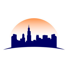 Naklejka premium City Skyline