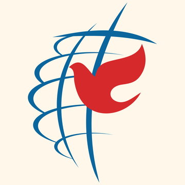 Church logo. Cross and dove