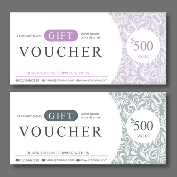 Voucher design template.