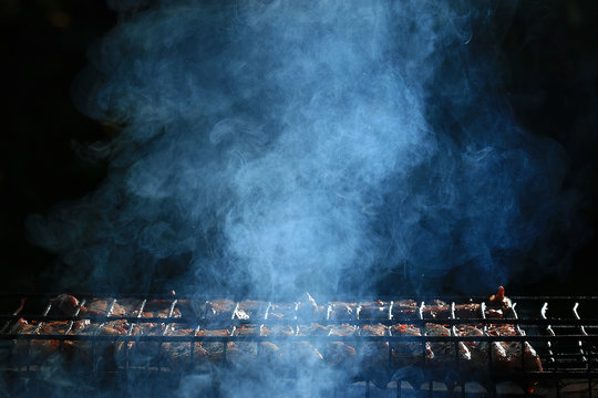 grilled meat smoke smoked barbecue