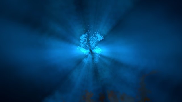 Stars sparks - blue variant,  loop able