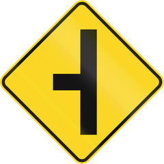 Fototapeta premium Intersection Ahead In Canada