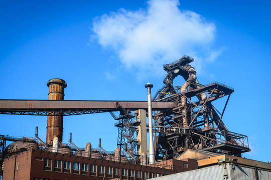 Blast Furnace Plant In Steel Industry, UK