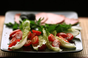 cherry tomatoes salad texture eco food concept Vitamins