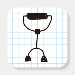 crutch doodle drawing