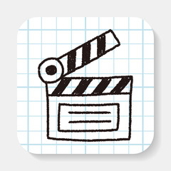 clapboard doodle drawing