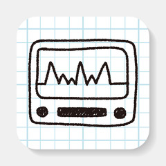 ECG doodle drawing